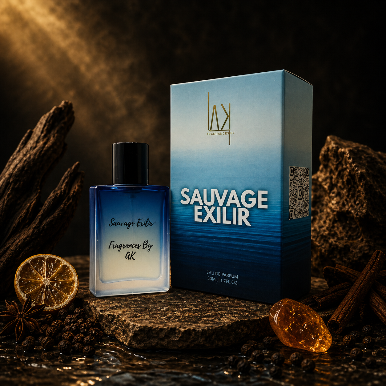Fragrances by AK – Sauvage Elixir Impression Perfume for Men (50ml)