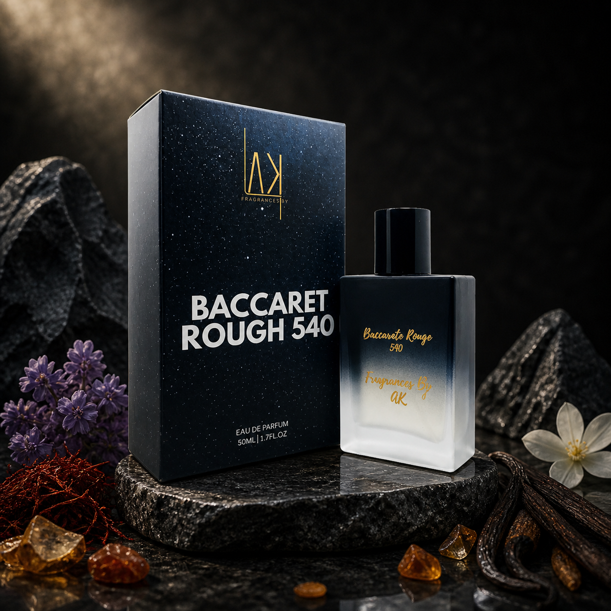 Fragrances by AK – Baccarat Rouge 540 Impression Perfume for Unisex (50ml)