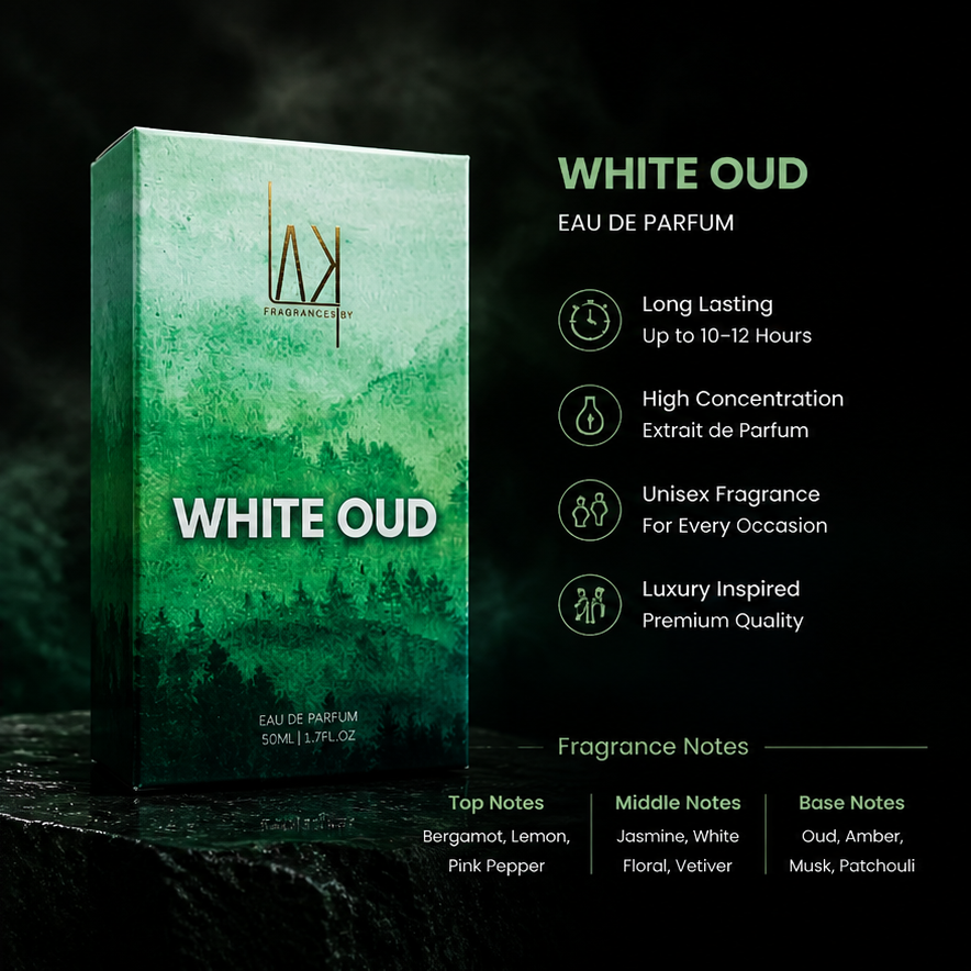 Fragrances by AK – White Oud Impression Unisex Perfume (50ml)